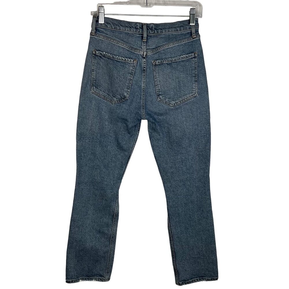 AGOLDE Riley High Rise Straight Crop Jeans in Whiplash Size 25 - Picture 3 of 13
